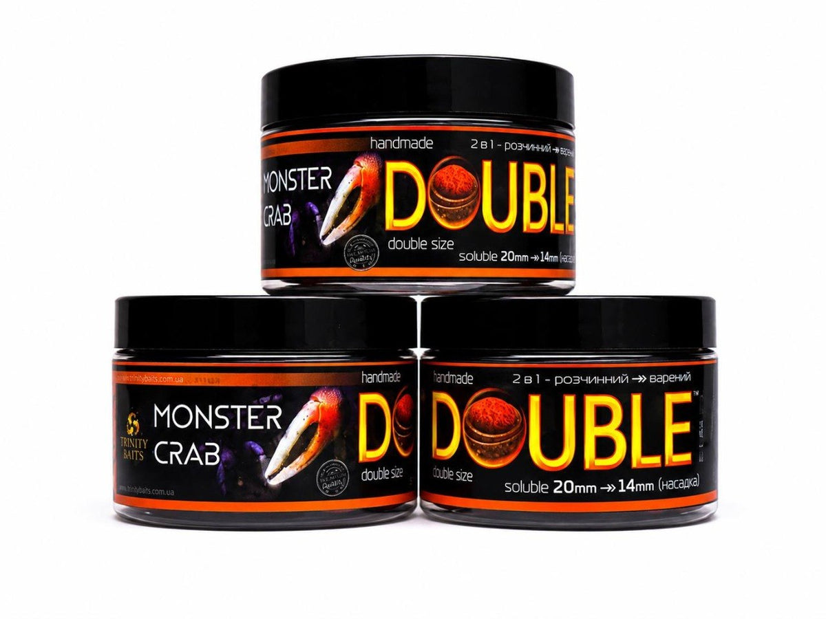 Kulki haczykowe Trinity Baits DOUBLE MONSTER CRAB 20→14 mm